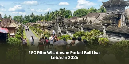 280 Ribu Wisatawan Padati Bali Usai Lebaran 2026
