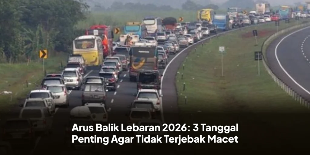 Arus Balik Lebaran 2026: 3 Tanggal Penting Agar Tidak Terjebak Macet