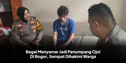 Begal Menyamar Jadi Penumpang Ojol Di Bogor, Sempat Dihakimi Warga