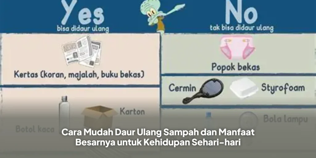 Cara Mudah Daur Ulang Sampah dan Manfaat Besarnya untuk Kehidupan Sehari-hari