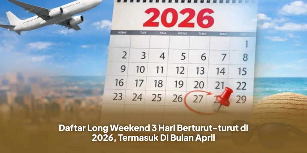 Daftar Long Weekend 3 Hari Berturut-turut di 2026, Termasuk Di Bulan April