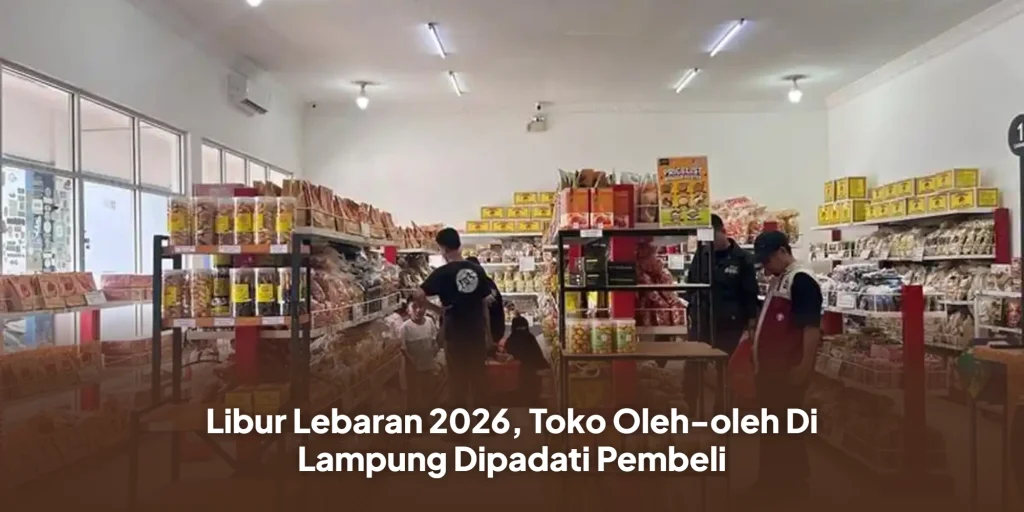 Libur Lebaran 2026, Toko Oleh-oleh Di Lampung Dipadati Pembeli