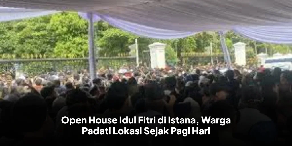 Open House Idul Fitri di Istana, Warga Padati Lokasi Sejak Pagi Hari