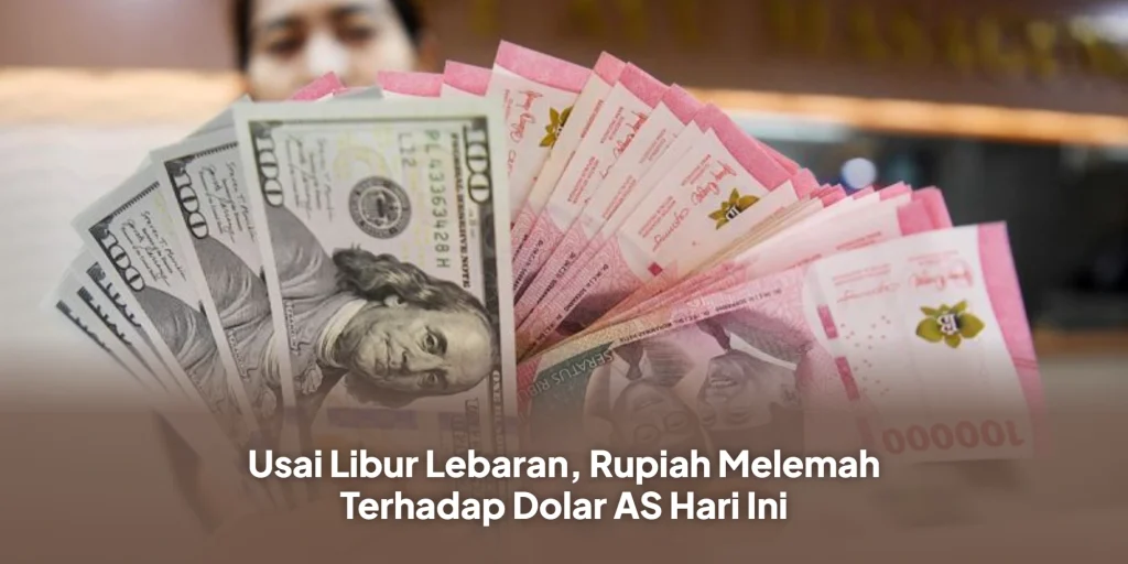 Usai Libur Lebaran, Rupiah Melemah Terhadap Dolar AS Hari Ini