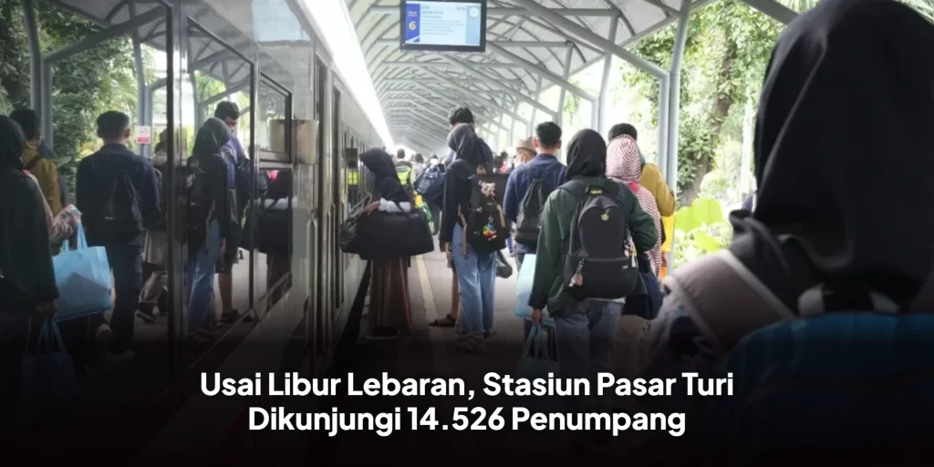 Usai Libur Lebaran, Stasiun Pasar Turi Dikunjungi 14.526 Penumpang