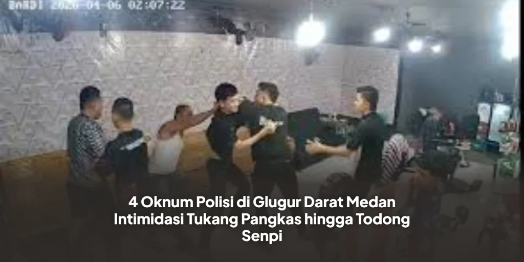 4 Oknum Polisi di Glugur Darat Medan Intimidasi Tukang Pangkas hingga Todong Senpi