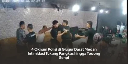 4 Oknum Polisi di Glugur Darat Medan Intimidasi Tukang Pangkas hingga Todong Senpi