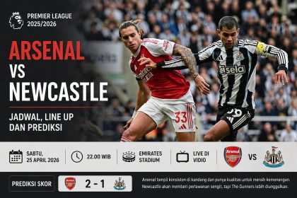 Arsenal vs Newcastle: Jadwal, Line Up, dan Prediksi Premier League 2026