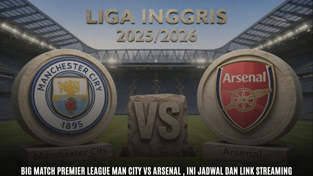 Big Match Premier League Man City vs Arsenal , Ini Jadwal dan Link Streaming