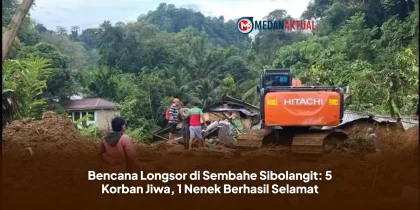 Bencana Longsor di Sembahe Sibolangit: 5 Korban Jiwa, 1 Nenek Berhasil Selamat