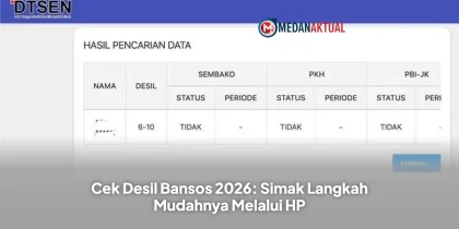 Cek Desil Bansos 2026: Simak Langkah Mudahnya Melalui HP
