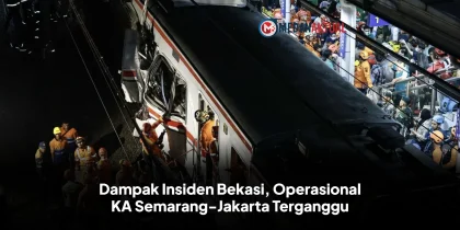Dampak Insiden Bekasi, Operasional KA Semarang-Jakarta Terganggu