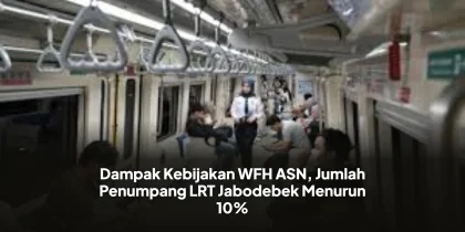 Dampak Kebijakan WFH ASN, Jumlah Penumpang LRT Jabodebek Menurun 10%