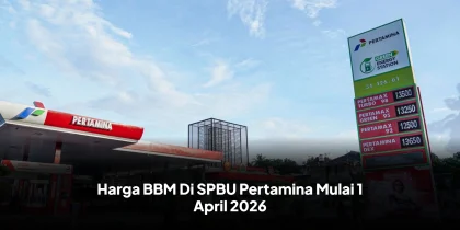 Harga BBM Di SPBU Pertamina Mulai 1 April 2026