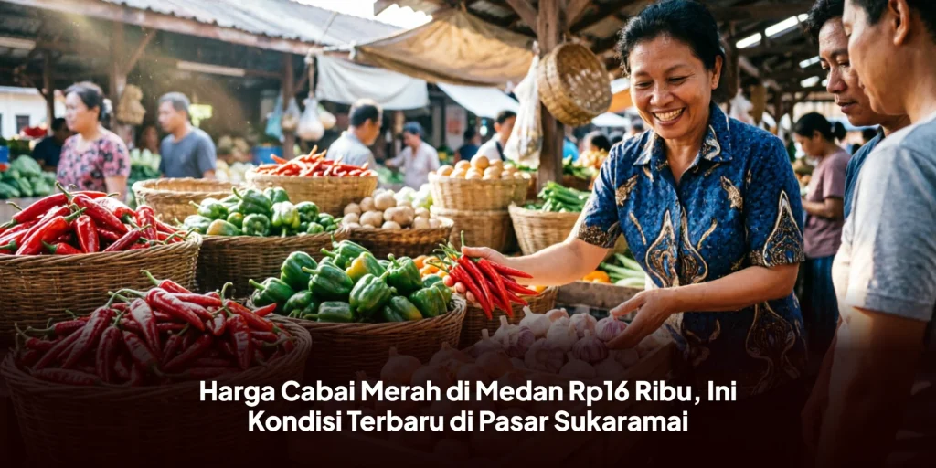 Harga Cabai Merah di Medan Rp16 Ribu, Ini Kondisi Terbaru di Pasar Sukaramai