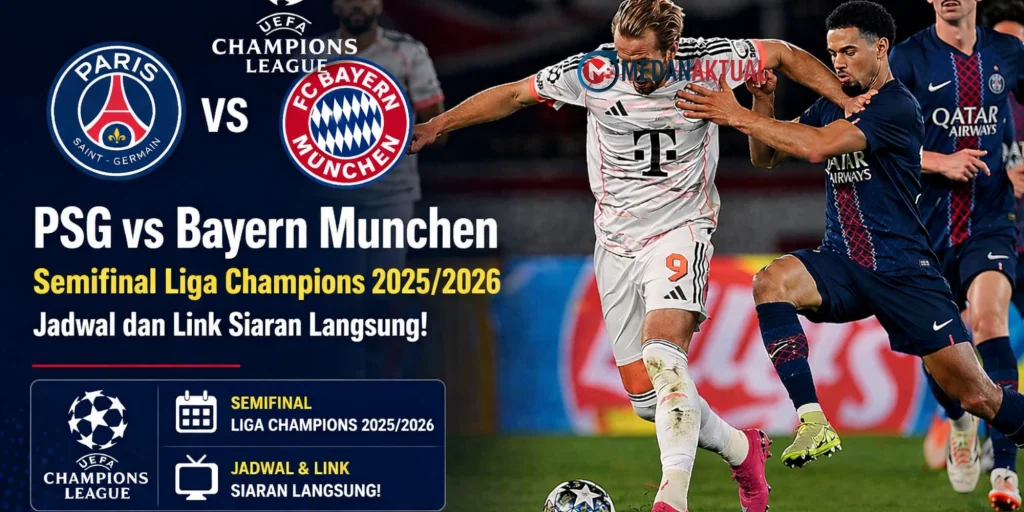 Semifinal UCL 2026: PSG vs Bayern Munchen Leg 1, Ini Prediksi Lineup Serta Link Siaran Langsungnya!
