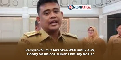 Pemprov Sumut Terapkan WFH untuk ASN, Bobby Nasution Usulkan One Day No Car