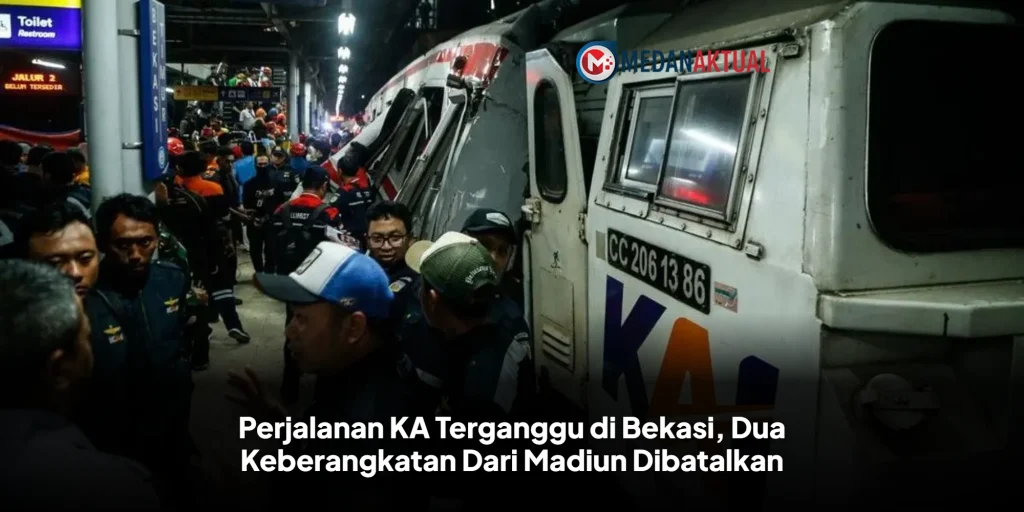 Perjalanan KA Terganggu di Bekasi, Dua Keberangkatan Dari Madiun Dibatalkan