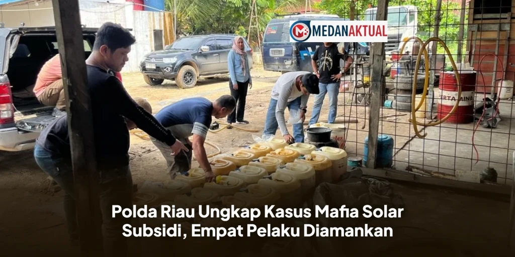 Polda Riau Ungkap Kasus Mafia Solar Subsidi, Empat Pelaku Diamankan