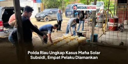 Polda Riau Ungkap Kasus Mafia Solar Subsidi, Empat Pelaku Diamankan
