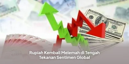 Rupiah Kembali Melemah di Tengah Tekanan Sentimen Global
