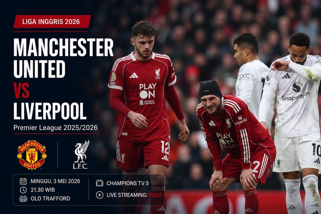Liga Inggris 2026: Man United vs Liverpool, Jadwal Pertandingan Serta Link Nonton Ada Disini!