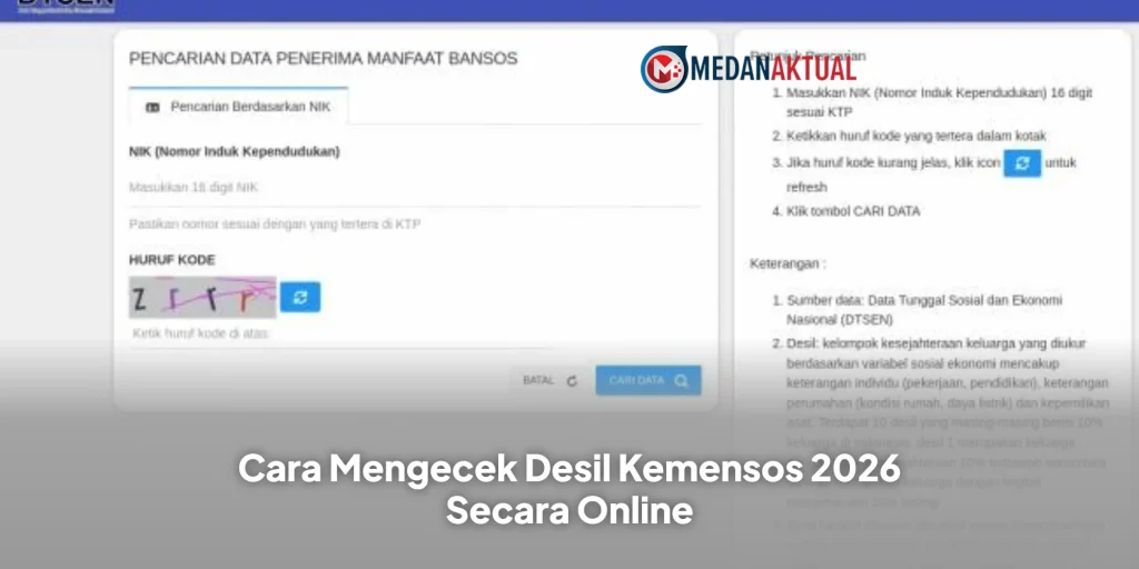 Cek Desil: Cara Mengecek Desil Kemensos 2026 Secara Online