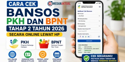 Cara cek bansos PKH dan BPNT tahap 2 tahun 2026 secara online lewat HP melalui website dan aplikasi resmi Kemensos.