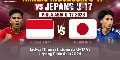 Jadwal Timnas Indonesia U-17 Vs Jepang Piala Asia 2026