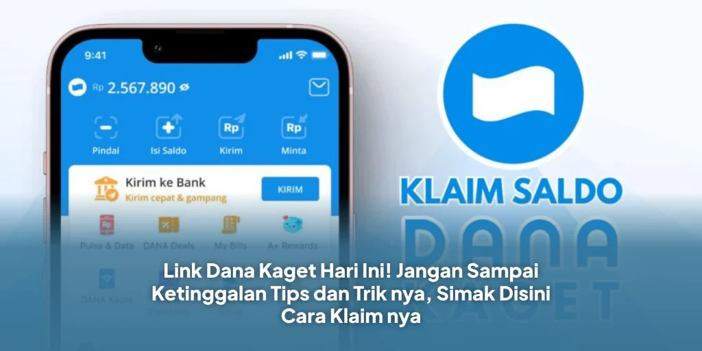 Link Dana Kaget Hari Ini! Jangan Sampai Ketinggalan Tips dan Trik nya, Simak Disini Cara Klaim nya