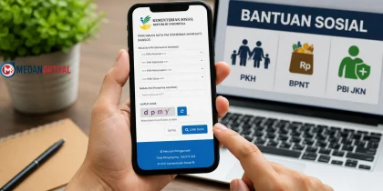 Panduan cek desil bansos 2026 melalui website resmi Kemensos secara online.