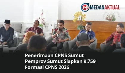 Pemprov Sumut Buka Pendaftaran 9.759 Formasi CPNS Tahun 2026