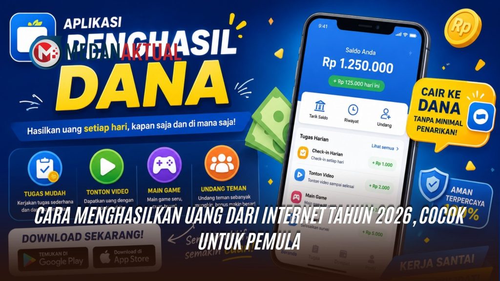 Cara Menghasilkan Uang dari Internet Tahun 2026, Cocok untuk Pemula