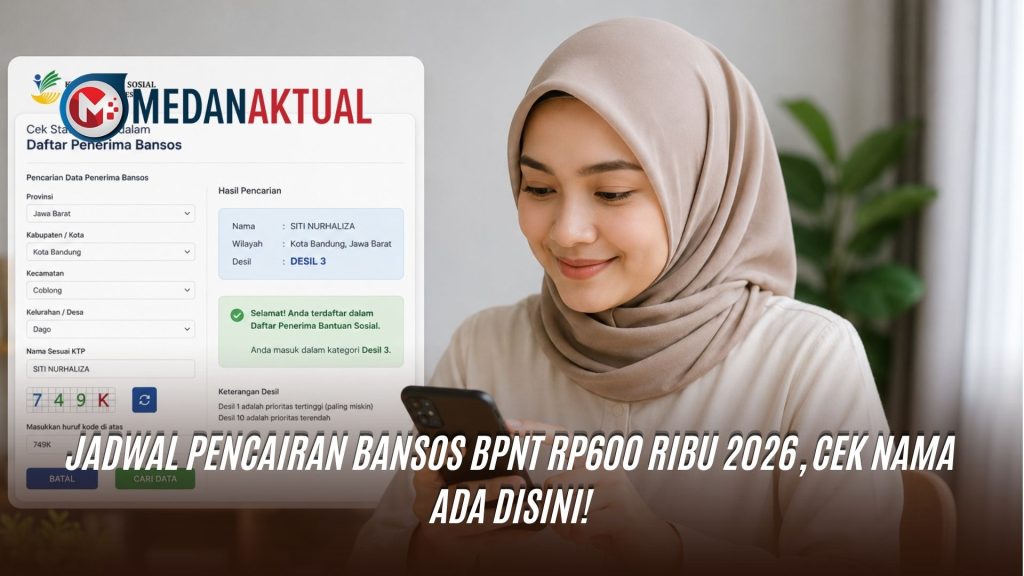 Jadwal Pencairan Bansos BPNT Rp600 Ribu 2026, Cek Nama Ada Disini!