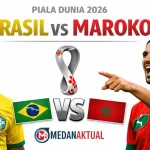Skor Brasil vs Maroko 1-1: Saibari dan Vinicius Cetak Gol