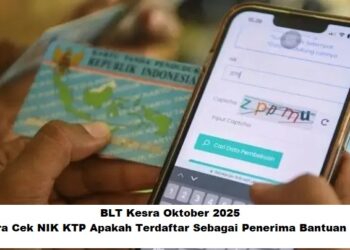 BLT Kesra Oktober 2025: Cara Cek NIK KTP Apakah Terdaftar Sebagai Penerima Bantuan