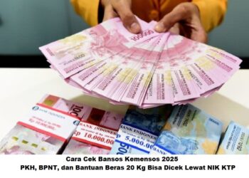 Cara Cek Bansos Kemensos 2025: PKH, BPNT, dan Bantuan Beras 20 Kg Bisa Dicek Lewat NIK KTP