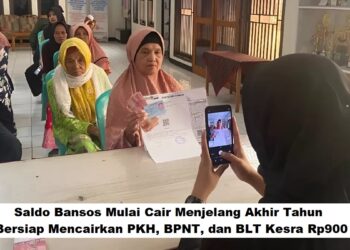 Saldo Bansos Mulai Cair Menjelang Akhir Tahun, KPM Bersiap Mencairkan PKH, BPNT, dan BLT Kesra Rp900 Ribu