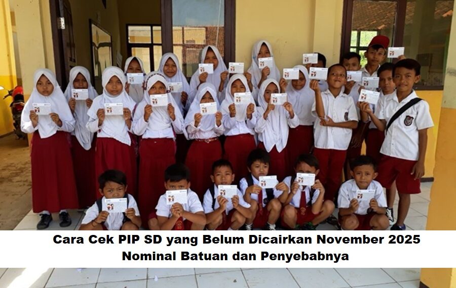 Cara Cek PIP SD yang Belum Dicairkan November 2025: Nominal Batuan dan Penyebabnya