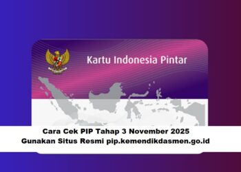 Cara Cek PIP Tahap 3 November 2025: Gunakan Situs Resmi pip.kemendikdasmen.go.id