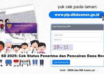 PIP SD 2025: Cek Status Penerima dan Pencairan Dana November