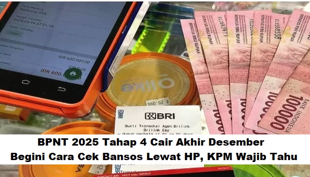 BPNT 2025 Tahap 4 Cair Akhir Desember: Begini Cara Cek Bansos Lewat HP, KPM Wajib Tahu