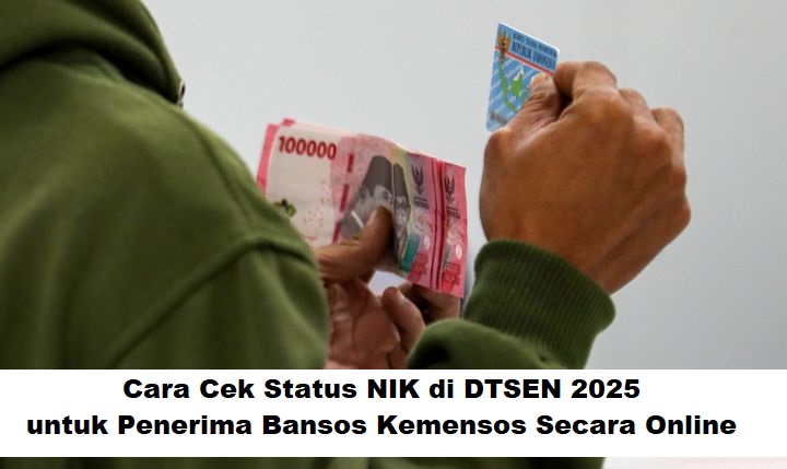 Cara Cek Status NIK di DTSEN 2025 untuk Penerima Bansos Kemensos Secara Online