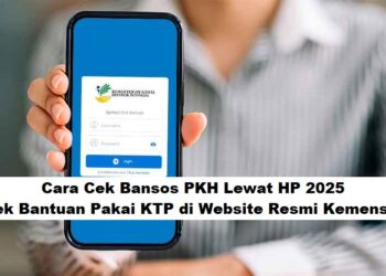 Cara Cek Bansos PKH Lewat HP 2025: Cek Bantuan Pakai KTP di Website Resmi Kemensos