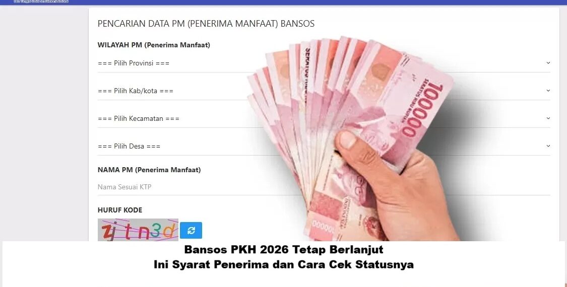 Bansos PKH 2026 Tetap Berlanjut, Ini Syarat Penerima dan Cara Cek Statusnya