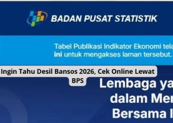 Ingin Tahu Desil Bansos 2026, Cek Online Lewat BPS
