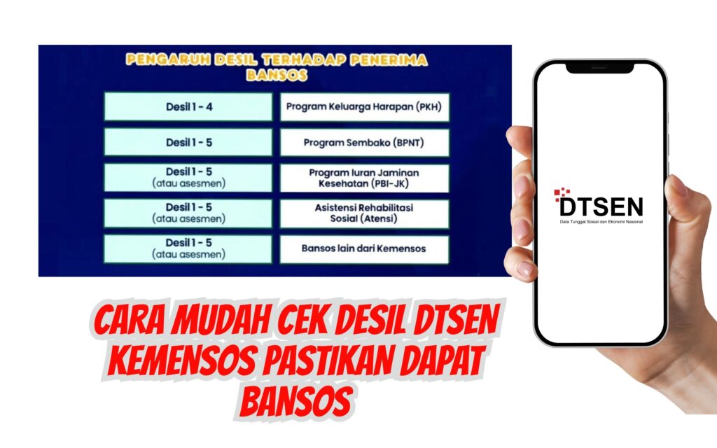 Cara Mudah Cek Desil DTSEN Kemensos Pastikan Dapat Bansos