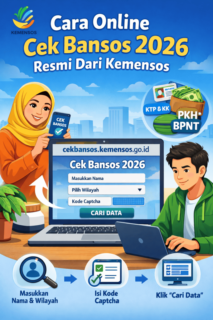 Cara Online Cek Bansos 2026 Resmi Dari Kemensos