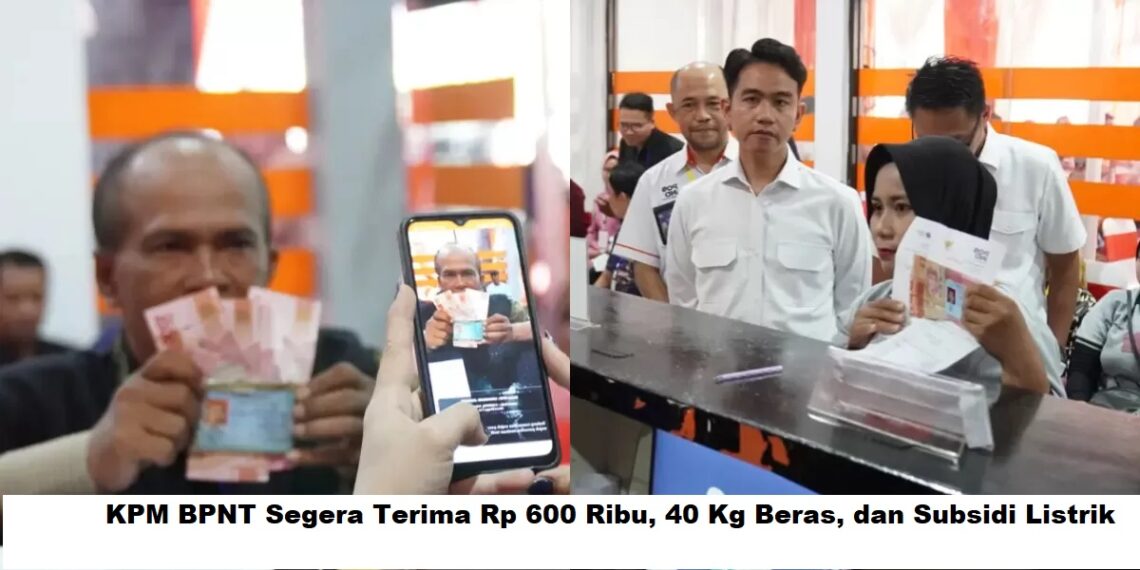 KPM BPNT Segera Terima Rp 600 Ribu, 40 Kg Beras, dan Subsidi Listrik