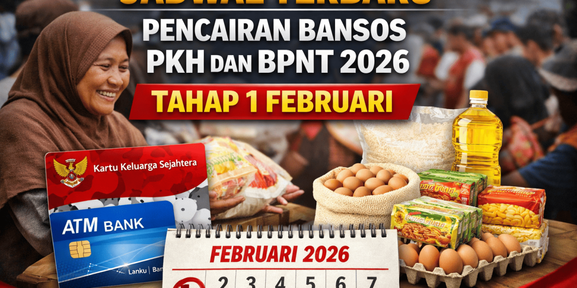 Jadwal Terbaru Pencairan Bansos PKH Dan BPNT 2026 Tahap 1 Februari